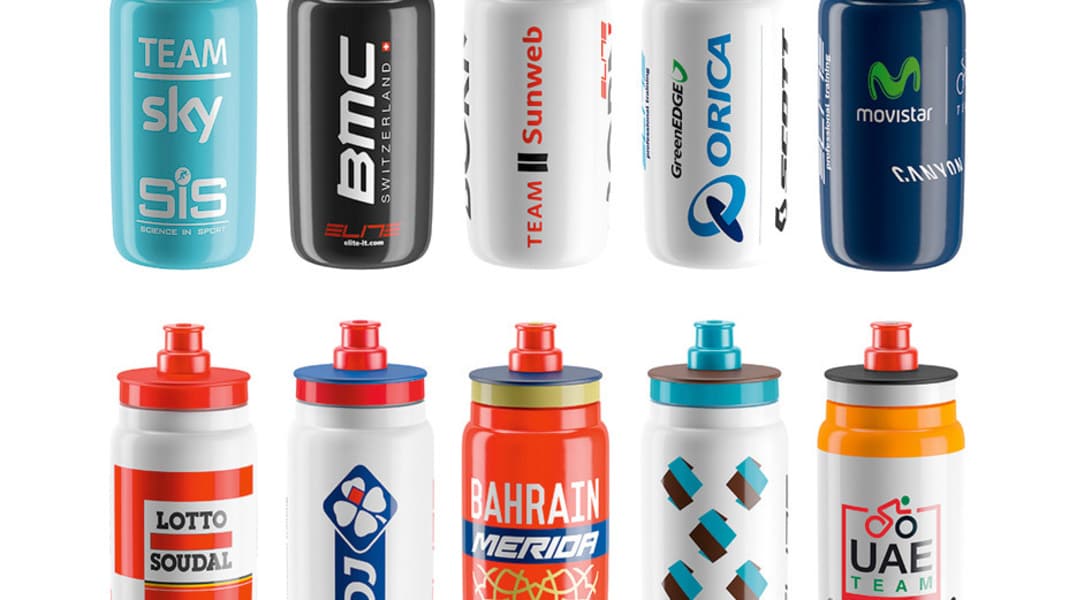 Test 2017: Elite Trinkflaschen "Tour de France Edition" - Elite Team Bottles - Trinkflaschen für die Radtour