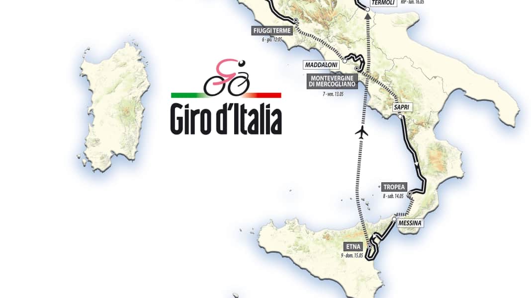 Die Etappen des Giro d’Italia 2011