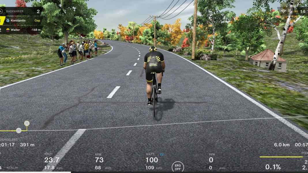 Rollentraining mit Bkool - Test