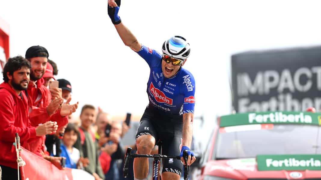 Vuelta: Vine schlägt auf 8. Etappe erneut zu - Evenepoel bleibt im Roten Trikot