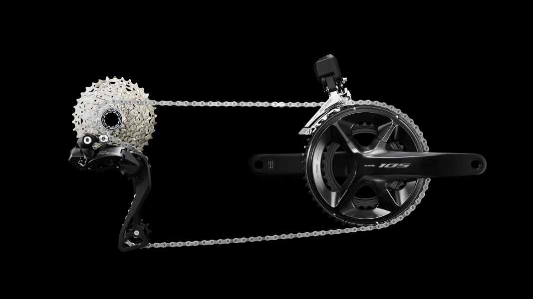 Neue Shimano 105 Di2: Rennrad-Gruppe jetzt 12fach und als Funk-Schaltung