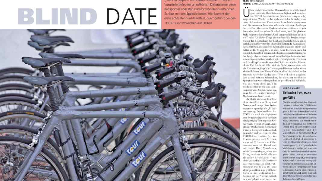 Fahrkomfort: Rahmen im Blindtest