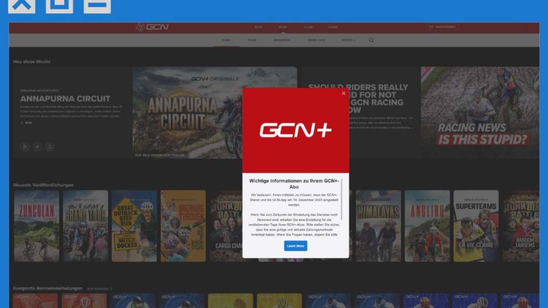 Ende von GCN+: So geht es weiter für Abonnenten