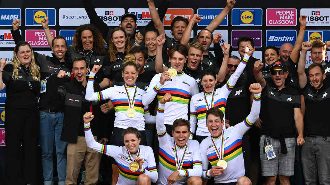 Rad-WM 2023: Bronze für Deutschland in der Mixed-Staffel, Schweiz verteidigt Gold