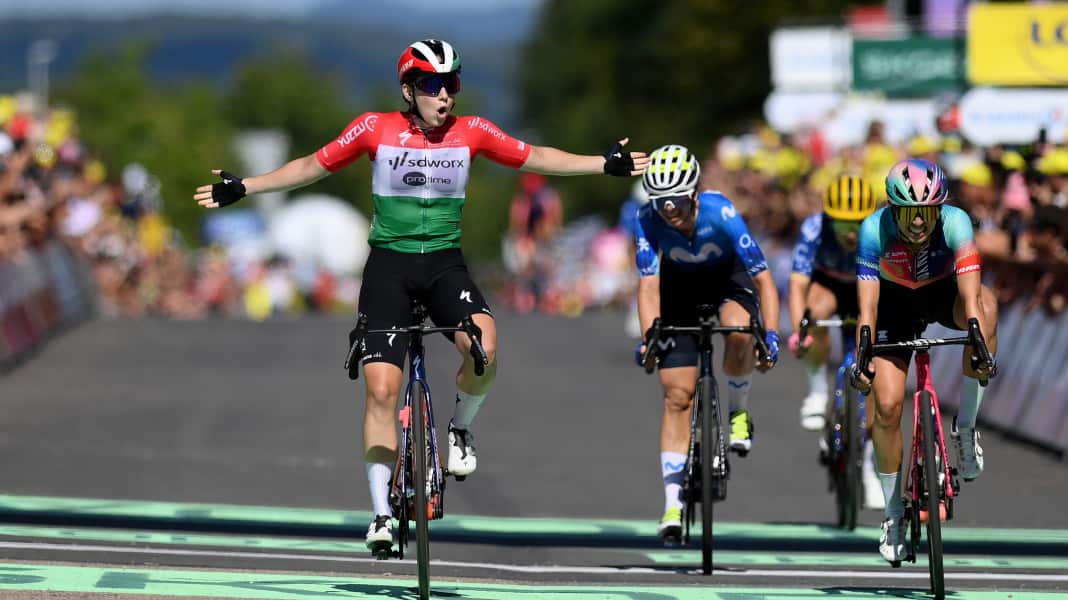 Tour de France Femmes - 5. Etappe: Lippert bei Vas-Sieg Dritte, Sturz kostet Vollering Gelb