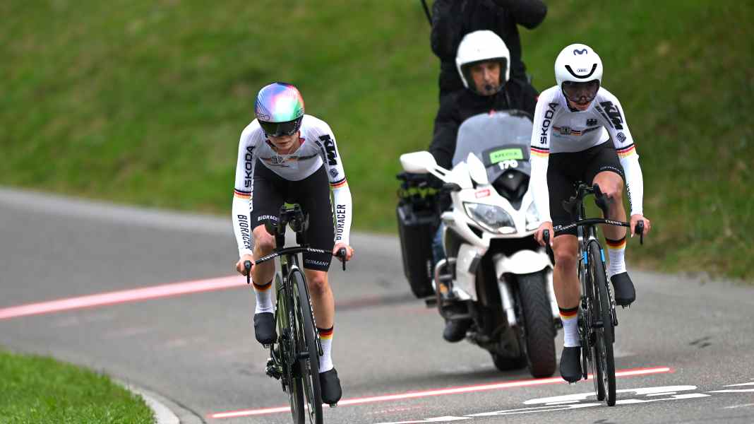 Rad-WM 2024: 85 Hundertstel - Deutschland holt Silber hinter Australien in der Mixed-Staffel