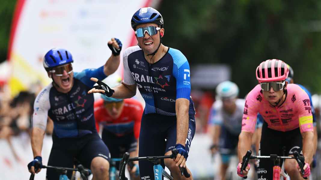 Tour of Guangxi 2024 - 3. Etappe: Nach Massensturz und Rennunterbrechung: Vernon fängt Molano noch ab