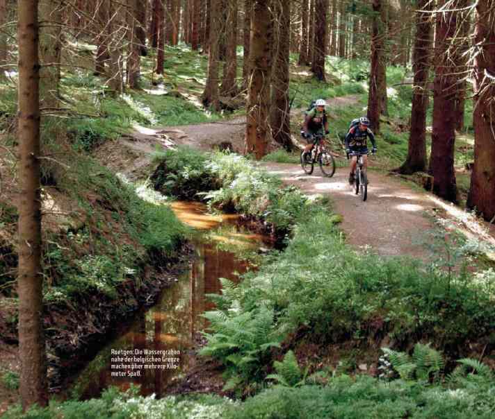   Bei der Eifel-Durchquerung mit dem Mountainbike.