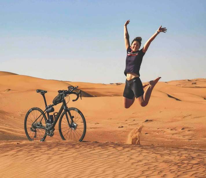   Am siebten Tag erreichten Laura und Mareike die Dünen der Wahiba-Wüste.