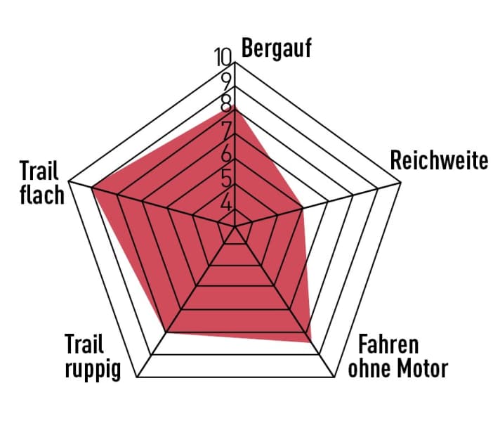Das Neuron:On Fly ist ein unkomplizierter und kletterstarker Tourer. Auf ruppigen Trails bremst die gemäßigte Ausstattung, Fahrwerk und Geo könnten mehr. Bestwerte bei Gewicht und Spieltrieb setzt das Canyon nicht.