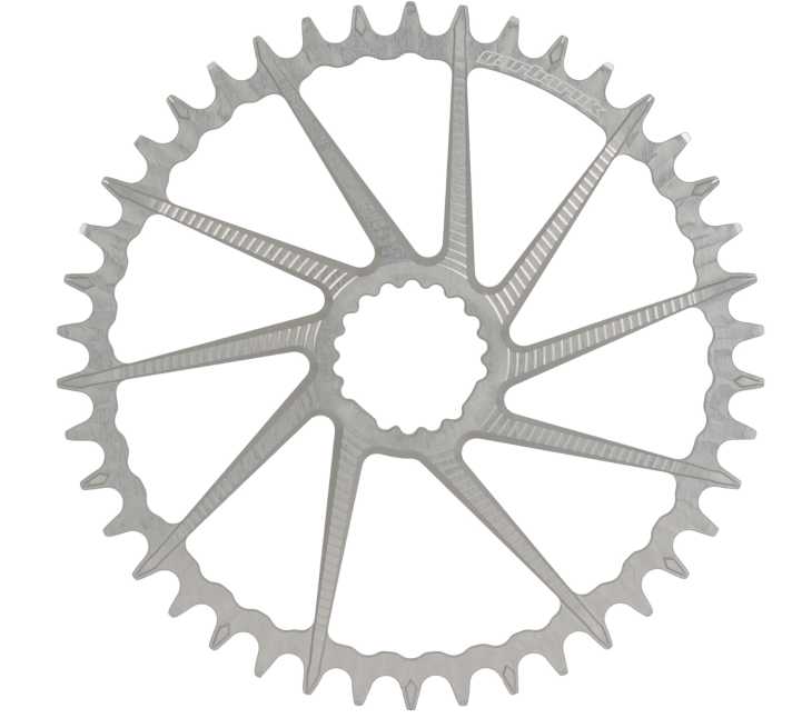 So muss ein Kettenblatt aussehen! Auf die Fräs-Optik des Garbaruk Round Direct Mount Kettenblatts schwört auch Tuning-Profi Dangerholm.