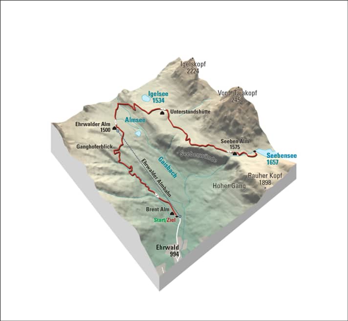   Tour 4 zum weltberühmten Seebensee.