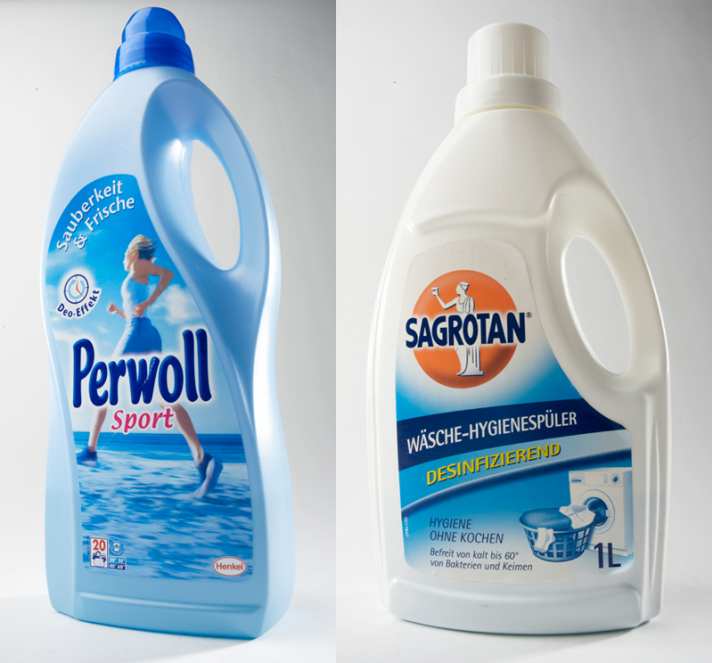   Spezialwaschmittel oder -spüler wirken auch im Schonwaschgang gegen Bakterien und Gerüche