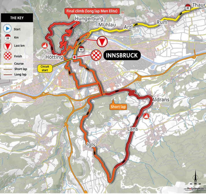 Straßenrennen Innsbruck 2018