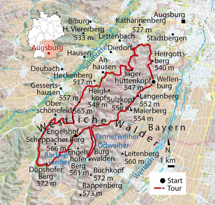  MTB-Trails Westliche Wälder