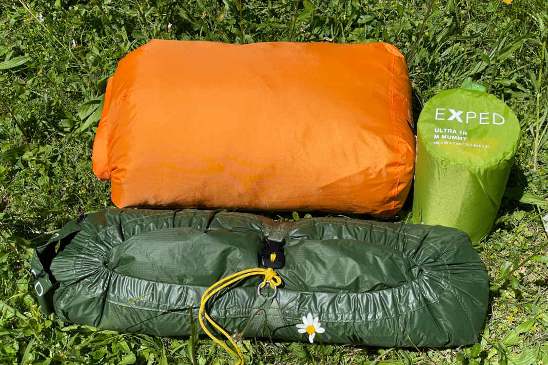 Willkommen zu einem weiteren Test von Bikepacking Equipment. Heute Zelt, Schlafsack und Isomatte von Exped aus der Schweiz.