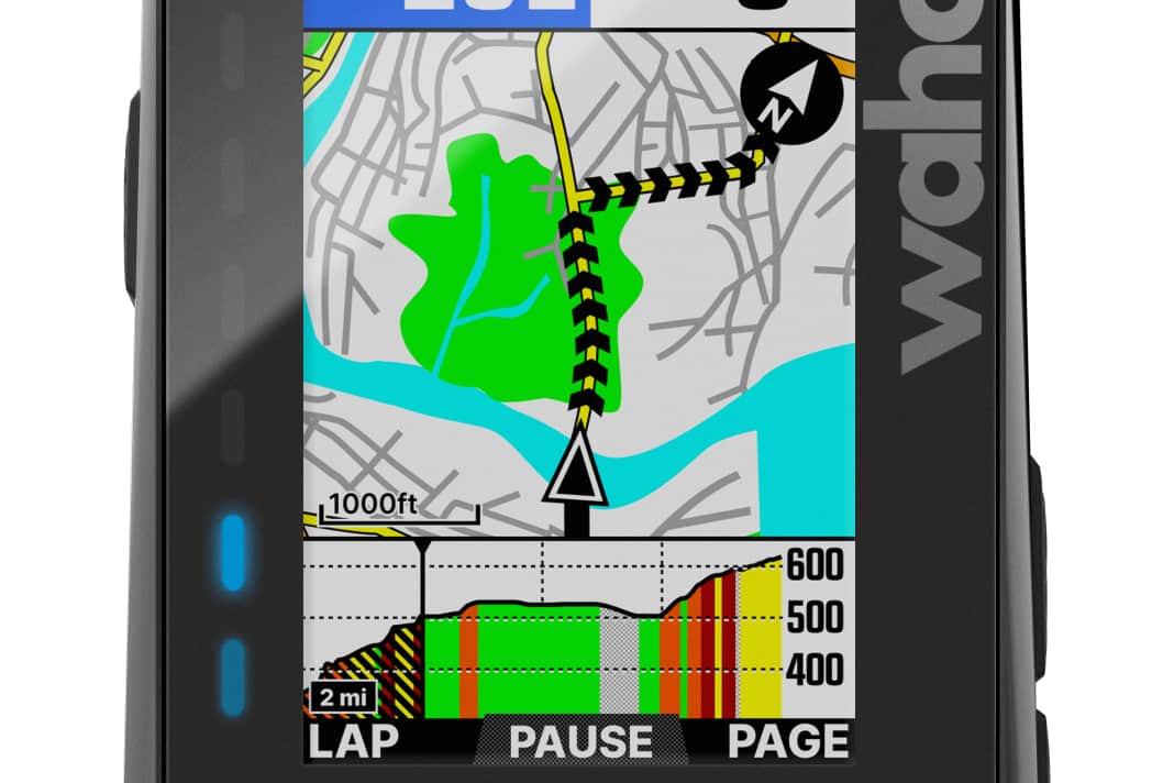 Das Farbdisplay des Elemnt Roam ist sehr detailgenau.