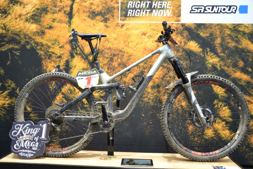 König der Megavalanche: Das BiXS-Enduro von Stefan Peter, der auch 2022 den Sieg holte.