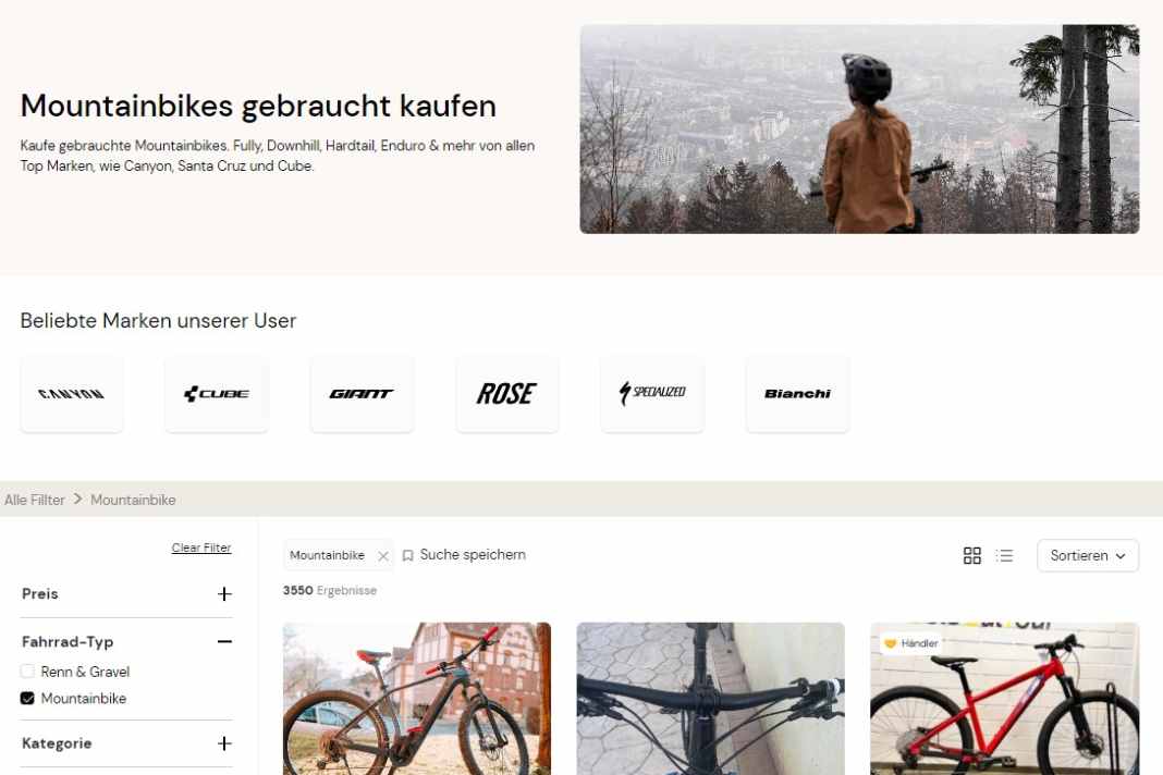 Von Null auf aktuell 3500 MTB - Buycycle hat nach etwa mehr als einem Jahr bereits ein großes Angebot. Aus fast ganz Europa.
