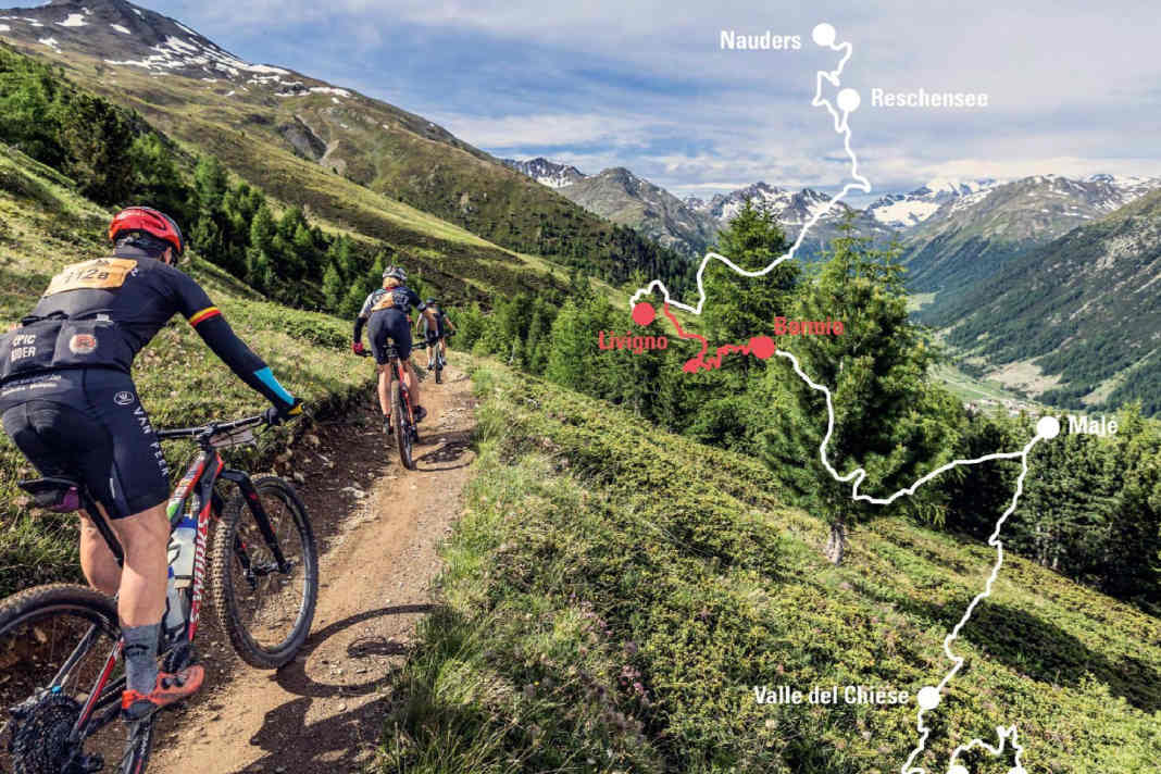 BIKE Transalp: Etappe 3 der Jubiläumsroute führt von Livigno nach Bormio