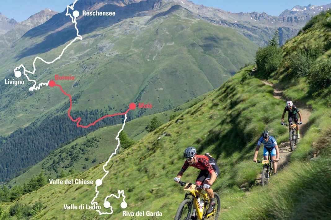 BIKE Transalp 2023: Etappe 4 - die Königsetappe - führt von Bormio nach Malè