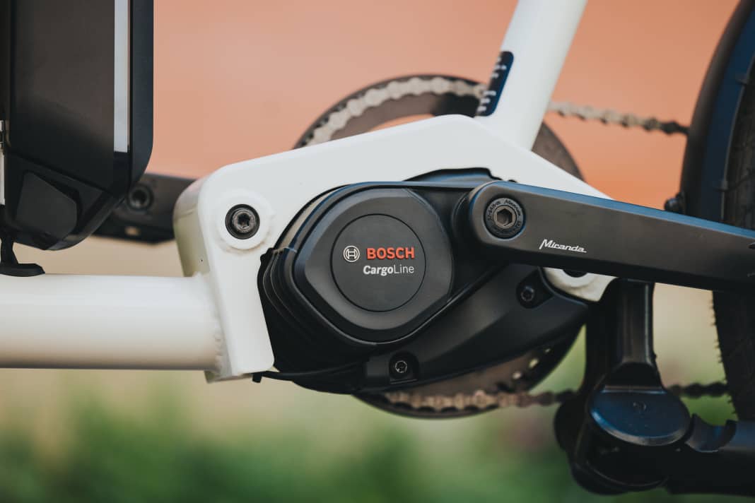 Optisch und technisch nah dran am CX: Der neue Cargo Line von Bosch mit bis zu 100 Nm und 750 Watt Spitzenleistung.
