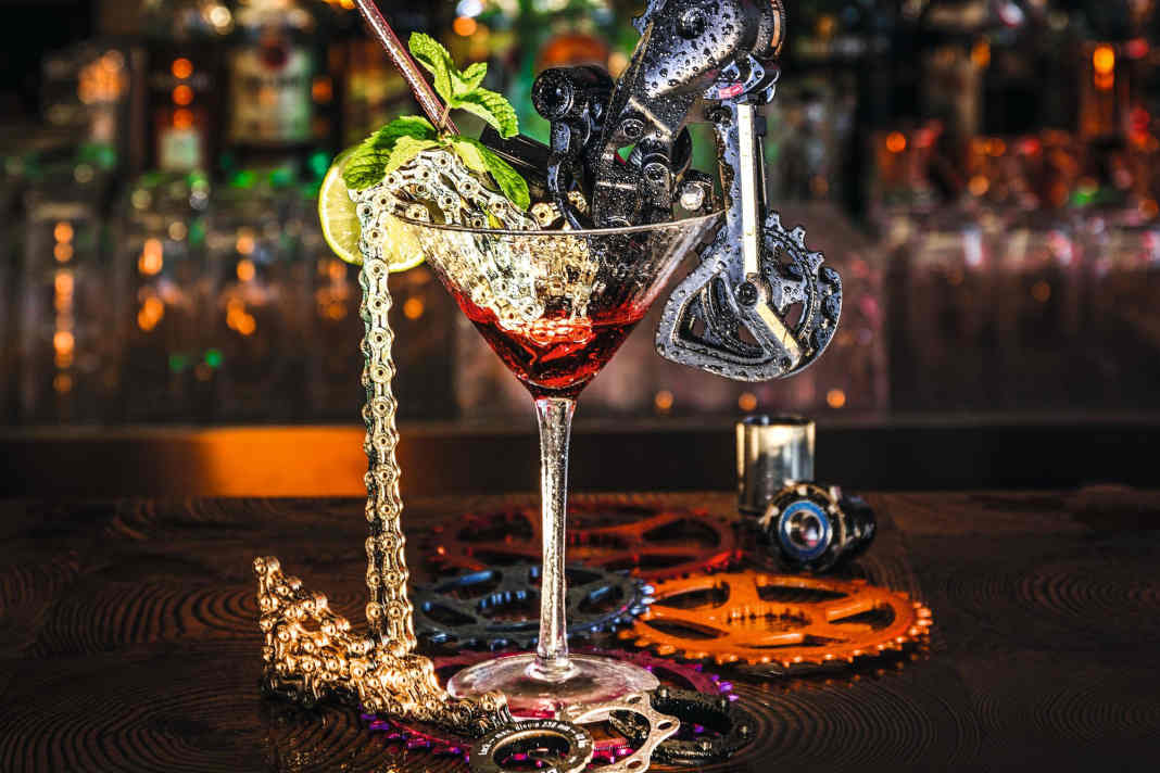 Ein wild gemixter Cocktail aus Sram- und Shimano-Parts für MTB-Schaltungen 