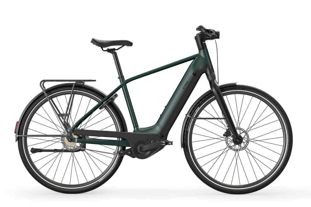Das neue City E-Bike  B'TWIN LD 920 E automatic mit klassischem Diamantrahmen