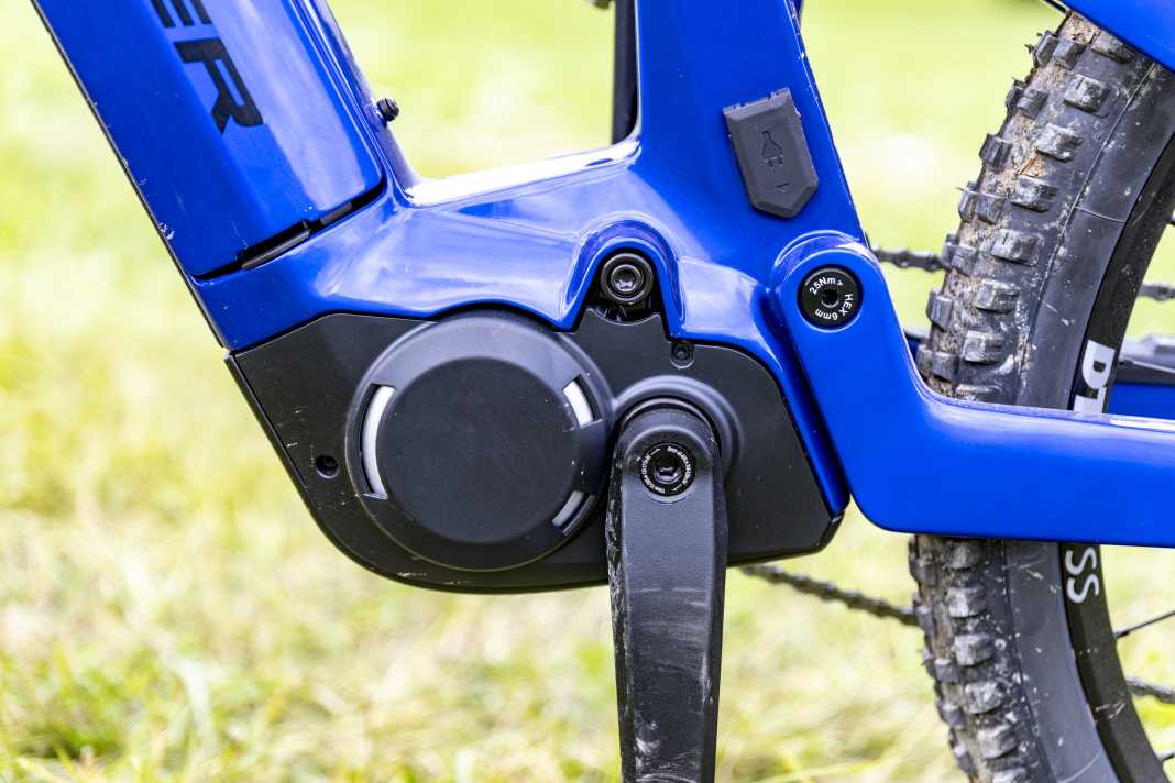 Undercover! Ein Panasonic-Logo sucht man vergeblich am kräftigen Antrieb. Der GX Ultimate Pro liefert 95 Nm.