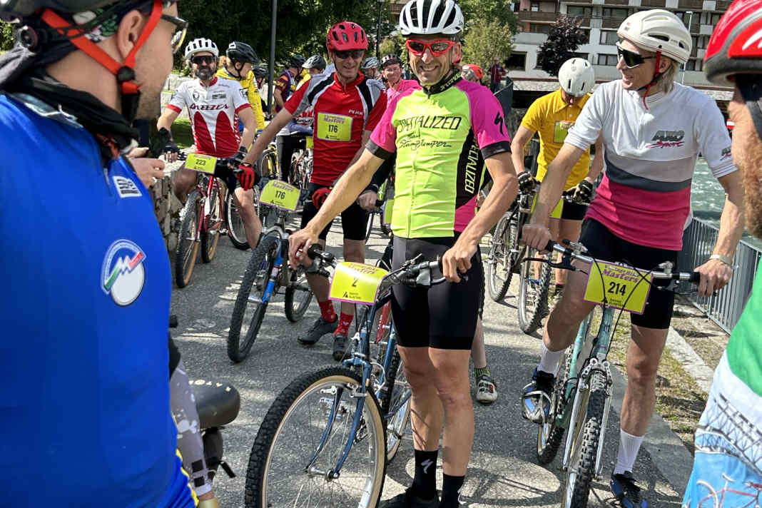 Mit Christoph Sauser zusammen am Start: Für viele erfüllte sich ein Jugendtraum.