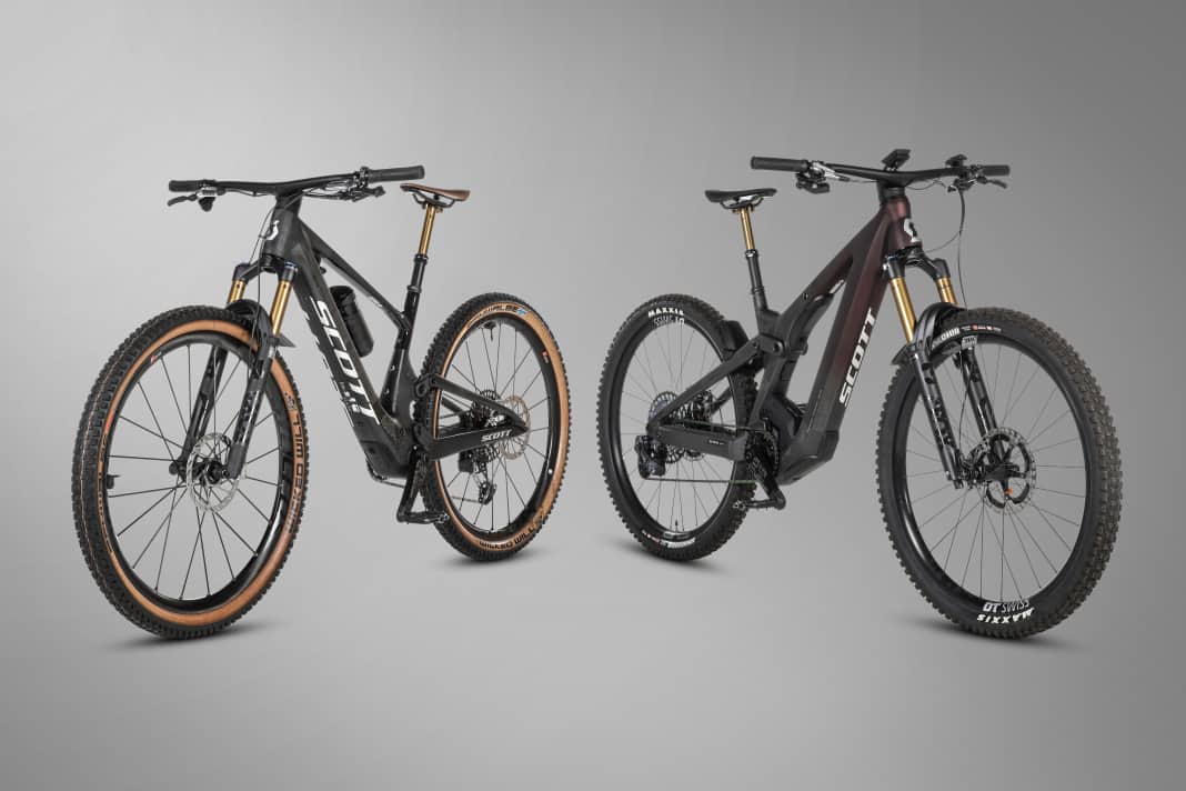 Die Kontrahenten: Das Scott Patron mit 23,4 und das Lumen mit 15,9 Kilogramm.