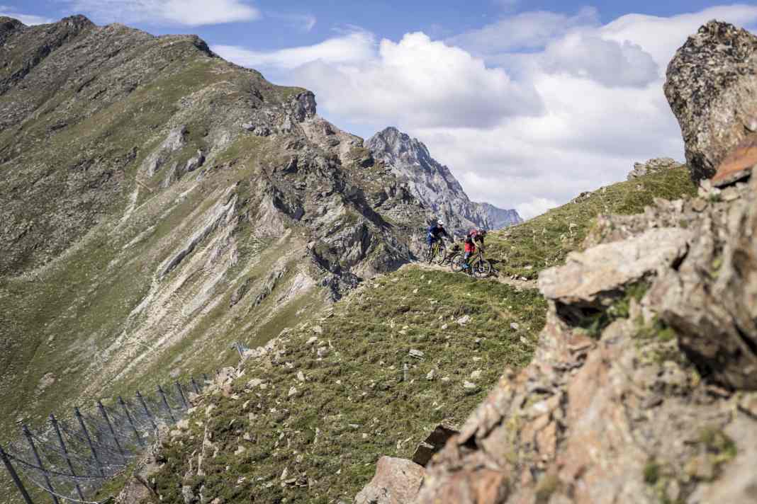 Direkt im markanten Felsen-V des Göflaner Schartls. Der Weg dahin ist allerdings hart.