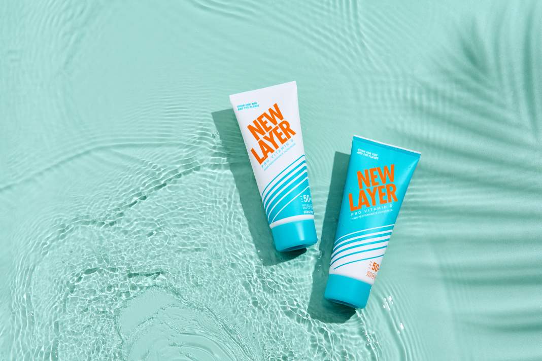 New Layer Sonnencreme soll nicht nur gut zur Haut sein, sondern auch kaum schädliche Inhaltsstoffe enthalten.