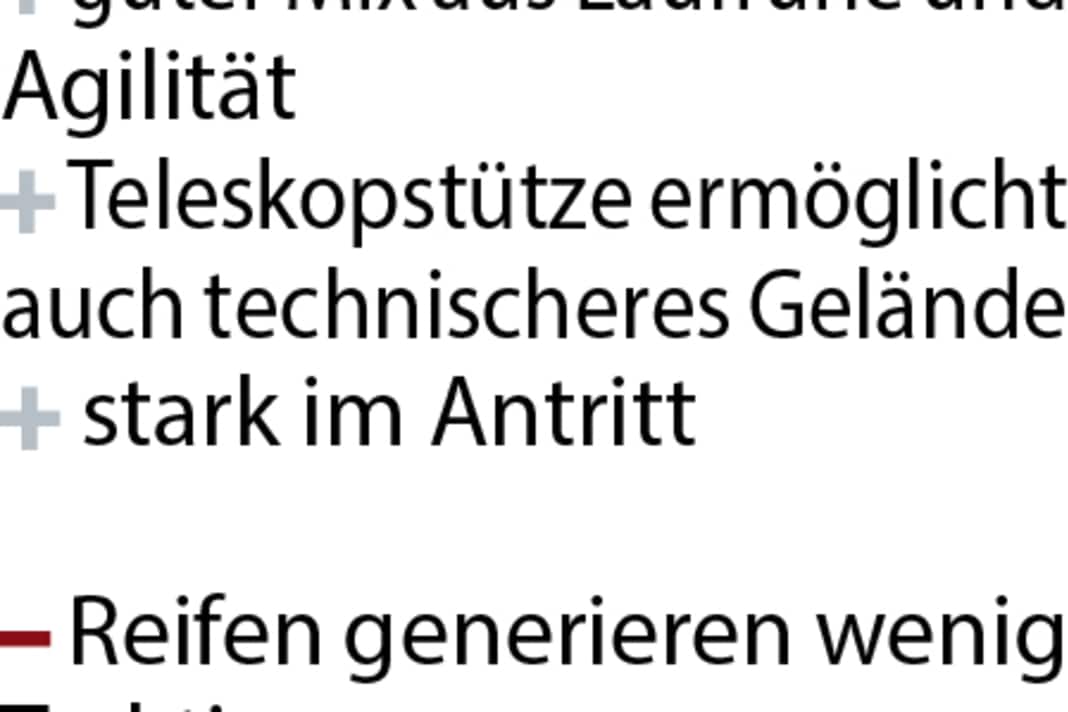 Unser Testbike glänzt besonders mit seiner sportlichen DNA und dem stimmigen Handling. Dank der Variostütze und etwas mehr Federweg ist auch technischeres Gelände möglich.