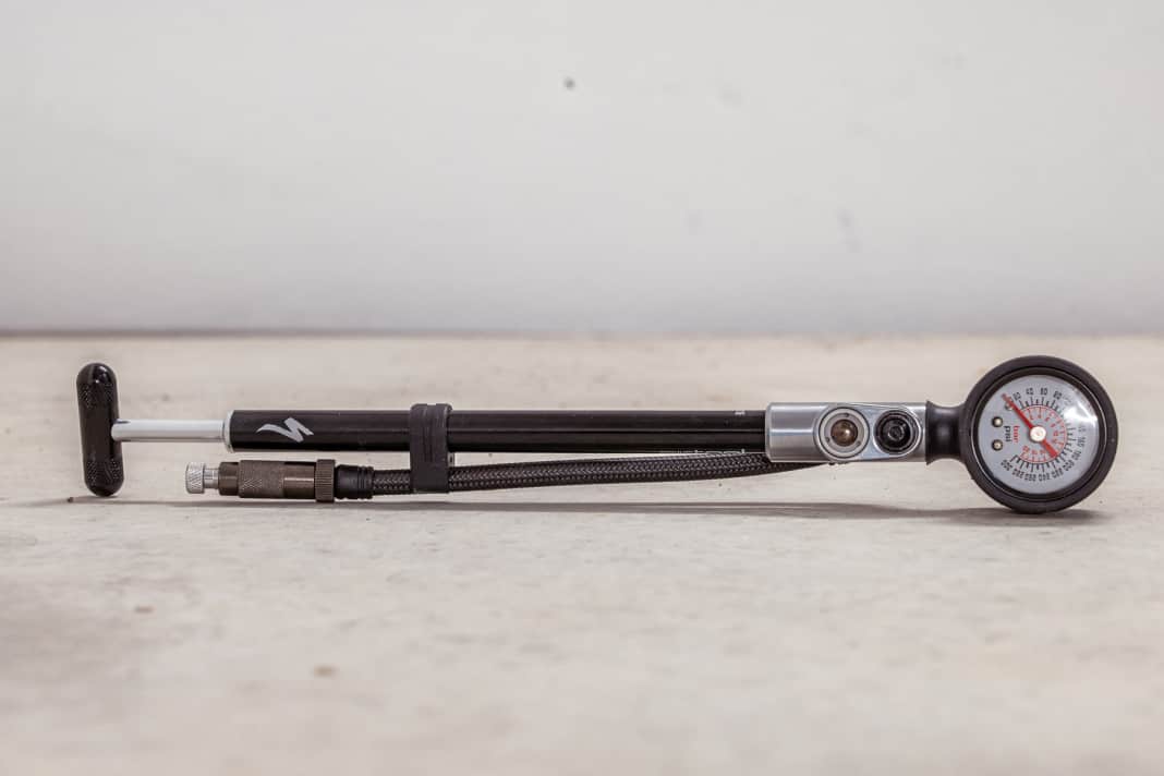 Auch Dämpferpumpen können sexy sein. Die Specialized überzeugt aber nicht nur optisch