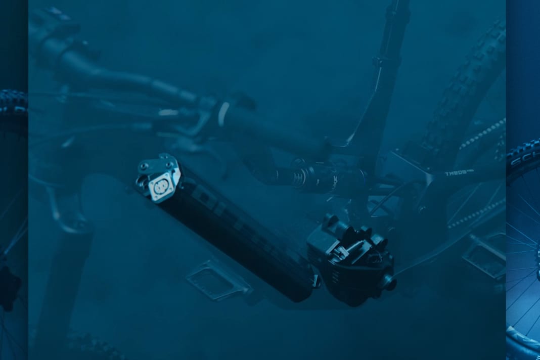 Der Akku der Theos F100 ist eine Eigenproduktion. Beim Motor setzt Kellys auf die Power der Shimano EP8.