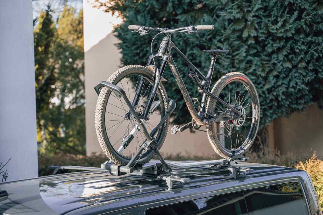 Thule UpRide: die spezielle Halterung ist besonders schonend für Carbon-Rahmen