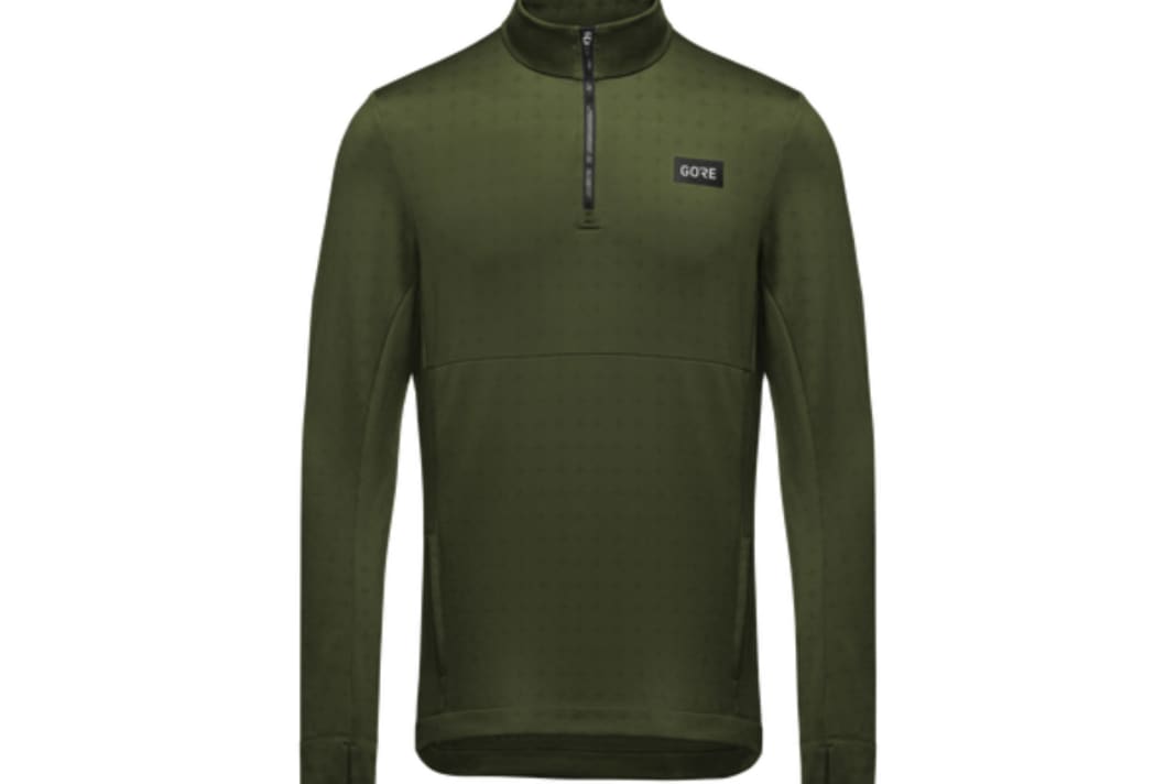 Das Winter-Trikot mit zwei seitlichen Reißverschlusstaschen von Gore Wear...