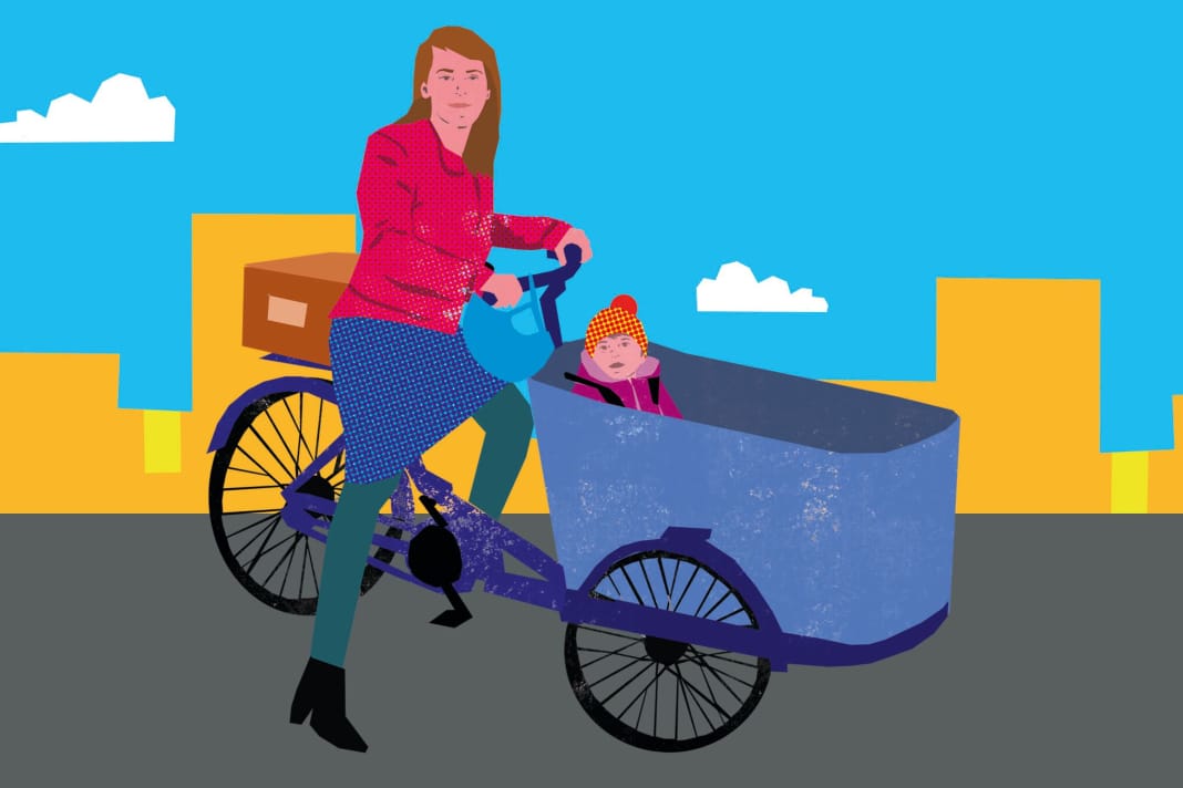 Das Lastenrad | Illustration: Dorothea Pluta