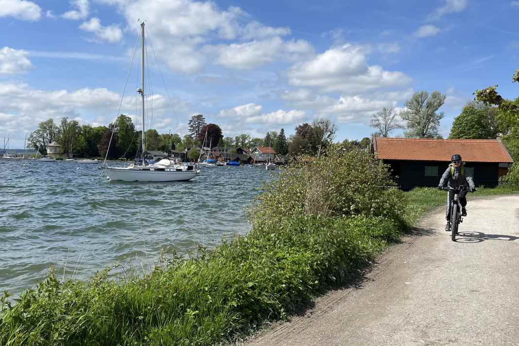 Die 52 Kilometer um den Starnberger See waren die erste längere Trainingseinheit im April.