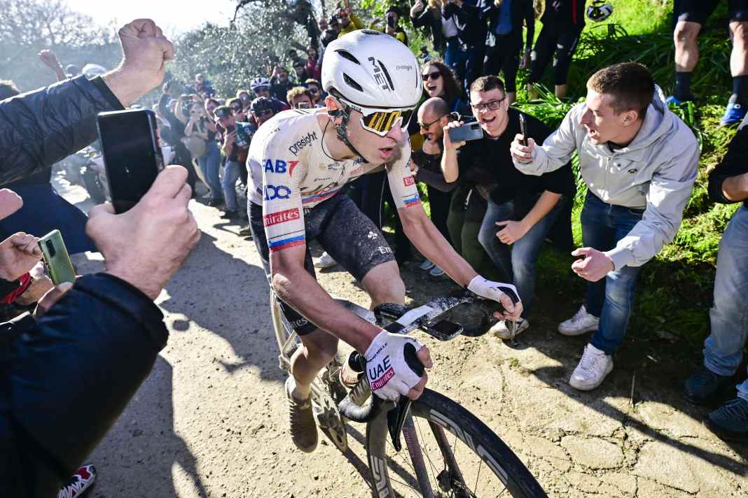 Tadej Pogacar war der Dominator bei Strade Bianche 2024
