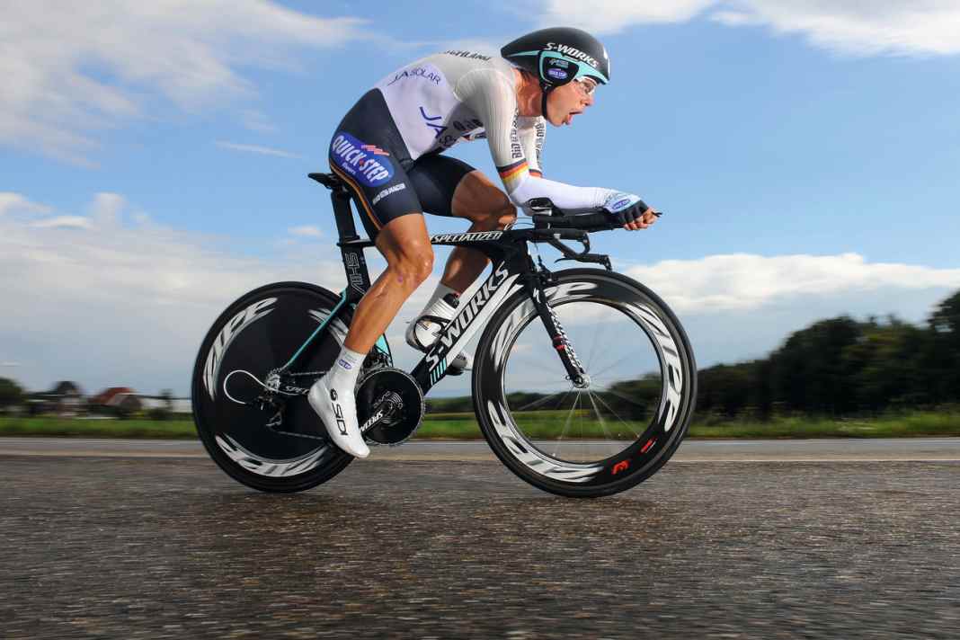 Tony Martin bestritt früh Zeitfahren mit Faltreifen. 