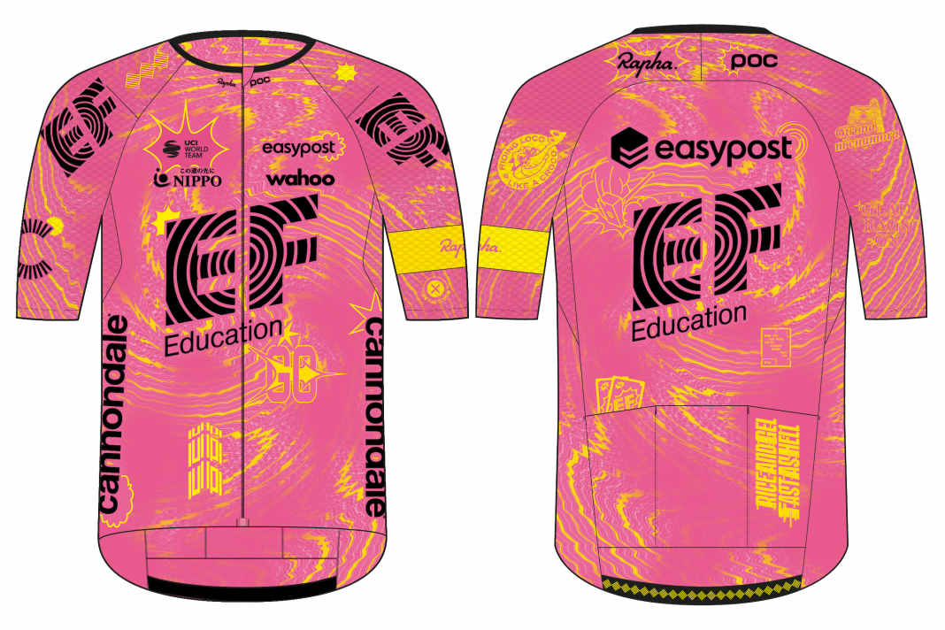 Das ist das Trikot von EF Education EasyPost für 2024