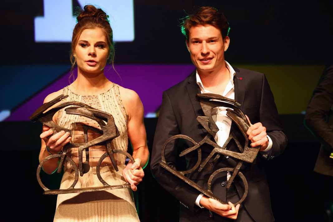 Lotte Kopecky und Jasper Philipsen erhalten die Flandrien-Trofee für den Radsportler bzw. die Radsportlerin des Jahres