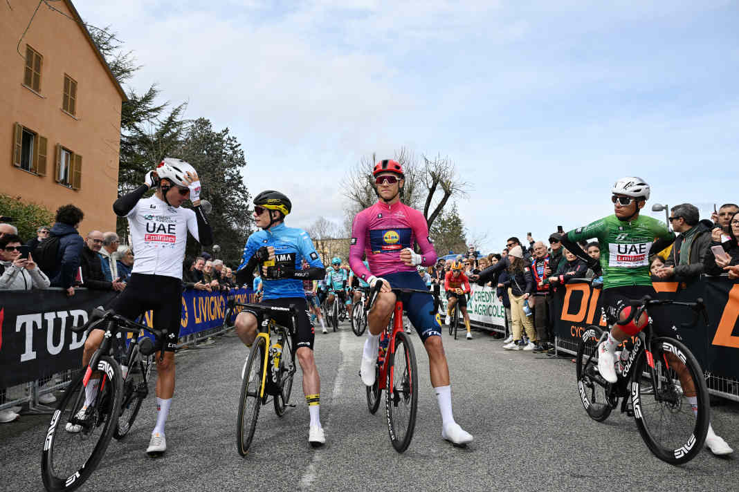 Die 6. Etappe bei Tirreno-Adriatico war die Königsetappe, auch die Trikotträger erwartete ein hartes Rennen