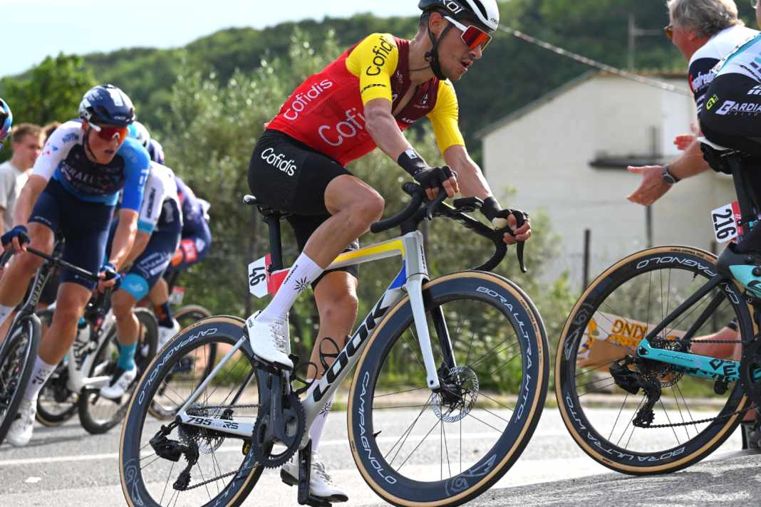 Beim Giro-Auftakt war Cofidis-Fahrer Stefano Oldani mit einer neuen Campagnolo-Gruppe zu sehen
