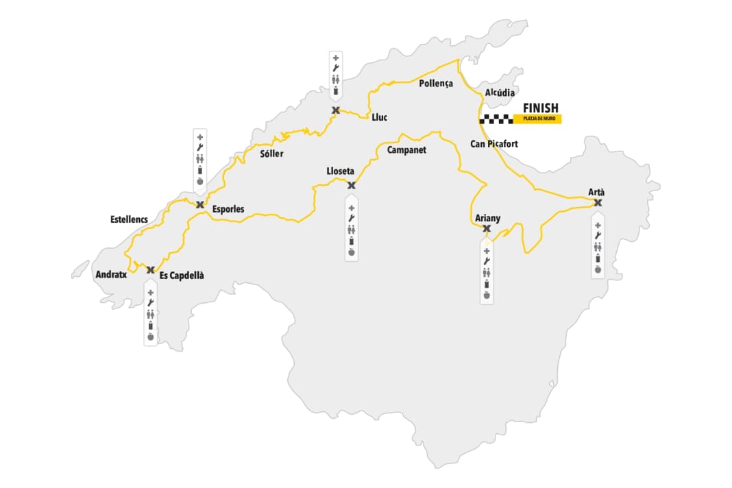 Mallorca 312 Route der 312-Kilometer-Distanz