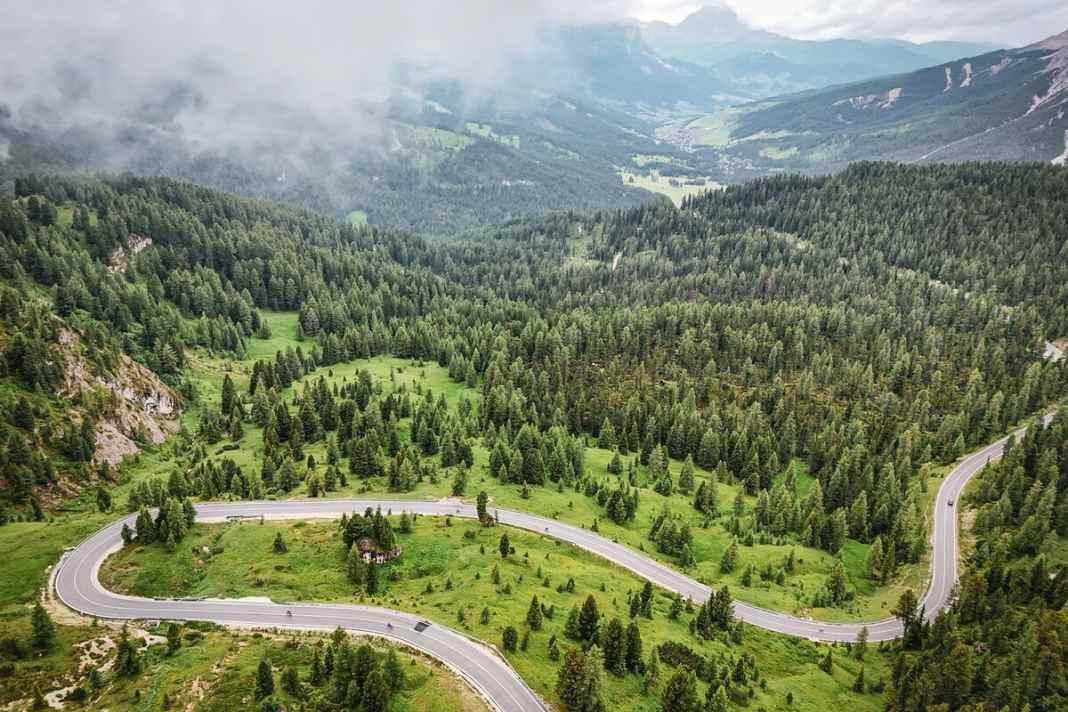 Drohnenfoto Dolomitenmarathon