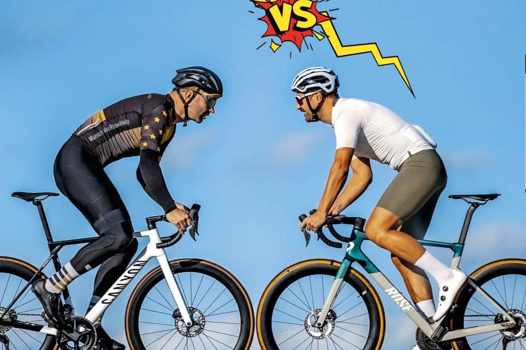 Canyon vs. Rose, sechs Bestseller aus den Kategorien Wettkampf, Marathon und Gravel im Vergleich
