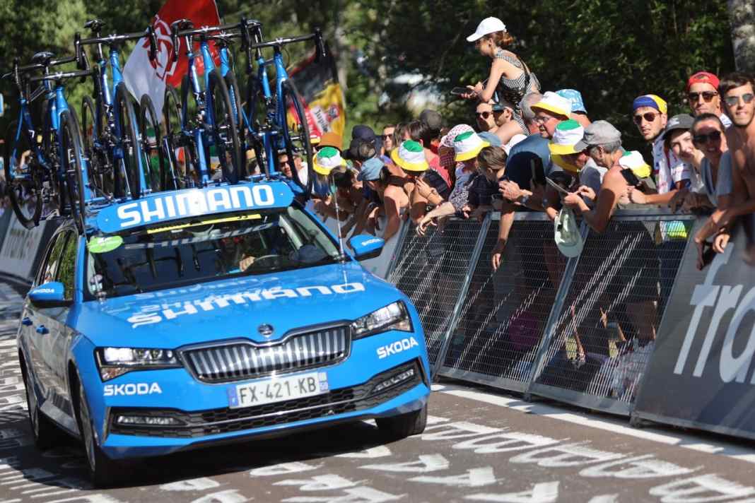 Shimano stellt den neutralen Rennservice seit 2021.